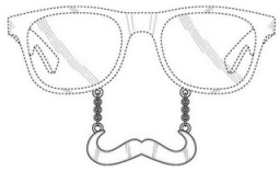Sunglasses with mustache 2